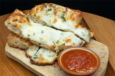Cheese and Garlic Focaccia served at our Barrington Italian eateries.