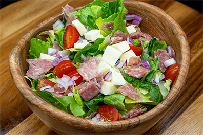Salad with Italian meats from our Italian eatery near Collingswood, NJ.