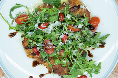 Chicken Milanese prepared at our Woodcrest, Cherry Hill Italian restaurants.