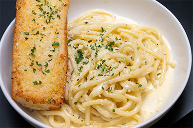 Fetuccine Alfredo made for Magnolia Italian take out.