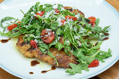 Chicken Milanese prepared at our Italian restaurant near Moorestown.