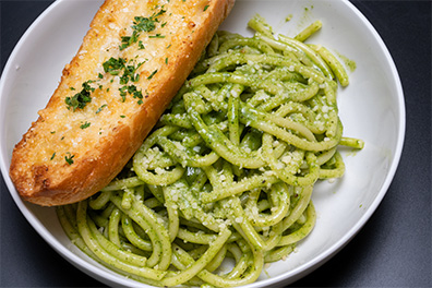 Pesto Genovese made for Italian food delivery near Barclay-Kingston, Cherry Hill, New Jersey.